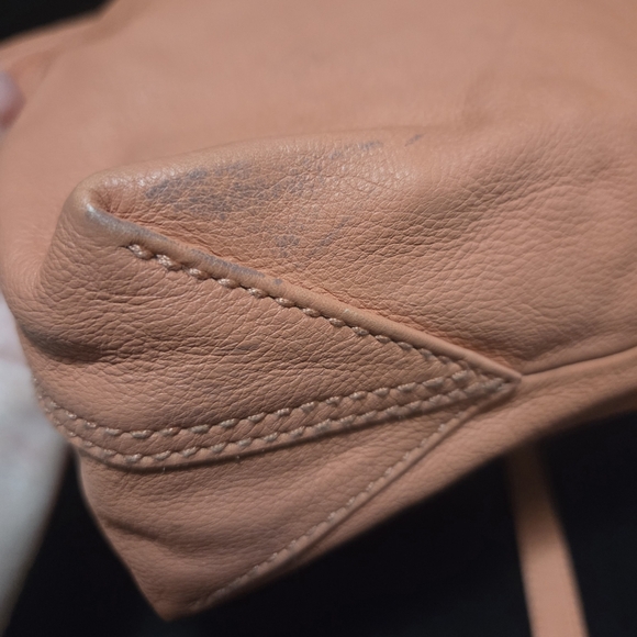 NWT Madewell Piazza Crossbody Bag: Braided Strap Edition, Coral/Salmon Leather - Picture 9 of 16